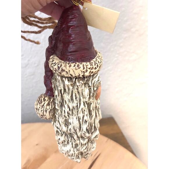 BERT ANDERSON 2001 Santa Head on a Rope Ornament Door Hanger Wall Hanging VTG - Picture 4 of 7